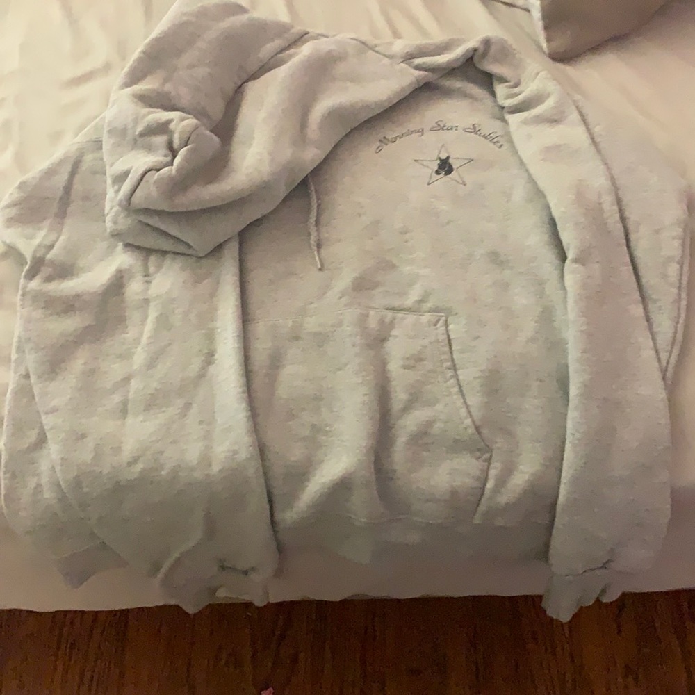 a hoodie
